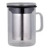 Avanti Tea Mug With Infuser Black 350ml Borosilicate