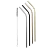 Avanti Stainless Stainless Steel Straws With Cleaning Brush Set