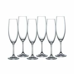 Lara Flutes Glassware Set Of 6 220ml