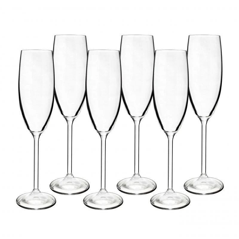 Maxima Champagne Flutes Glass Set Of 6 220ml