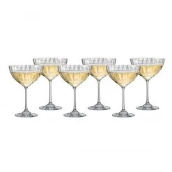 Waterfall Cocktail Coupe Glass Set Of 6 340ml