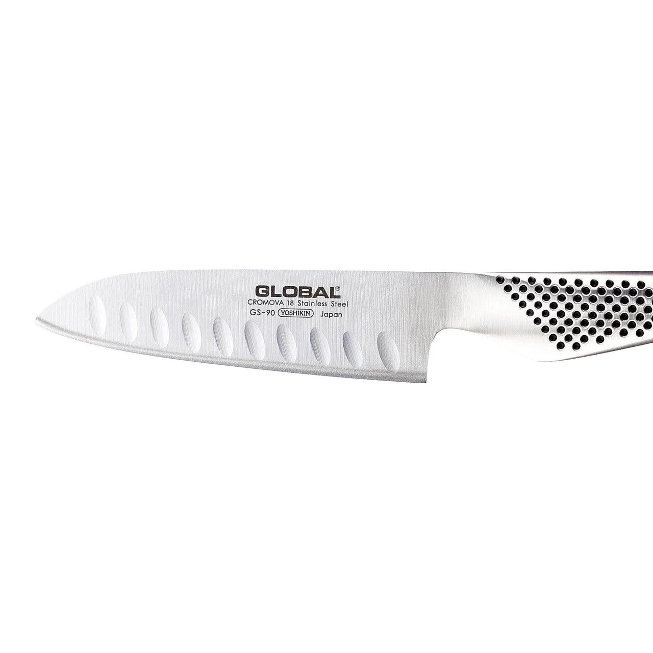 Global Santoku Knife Fluted Blade GS-90 - Image 2