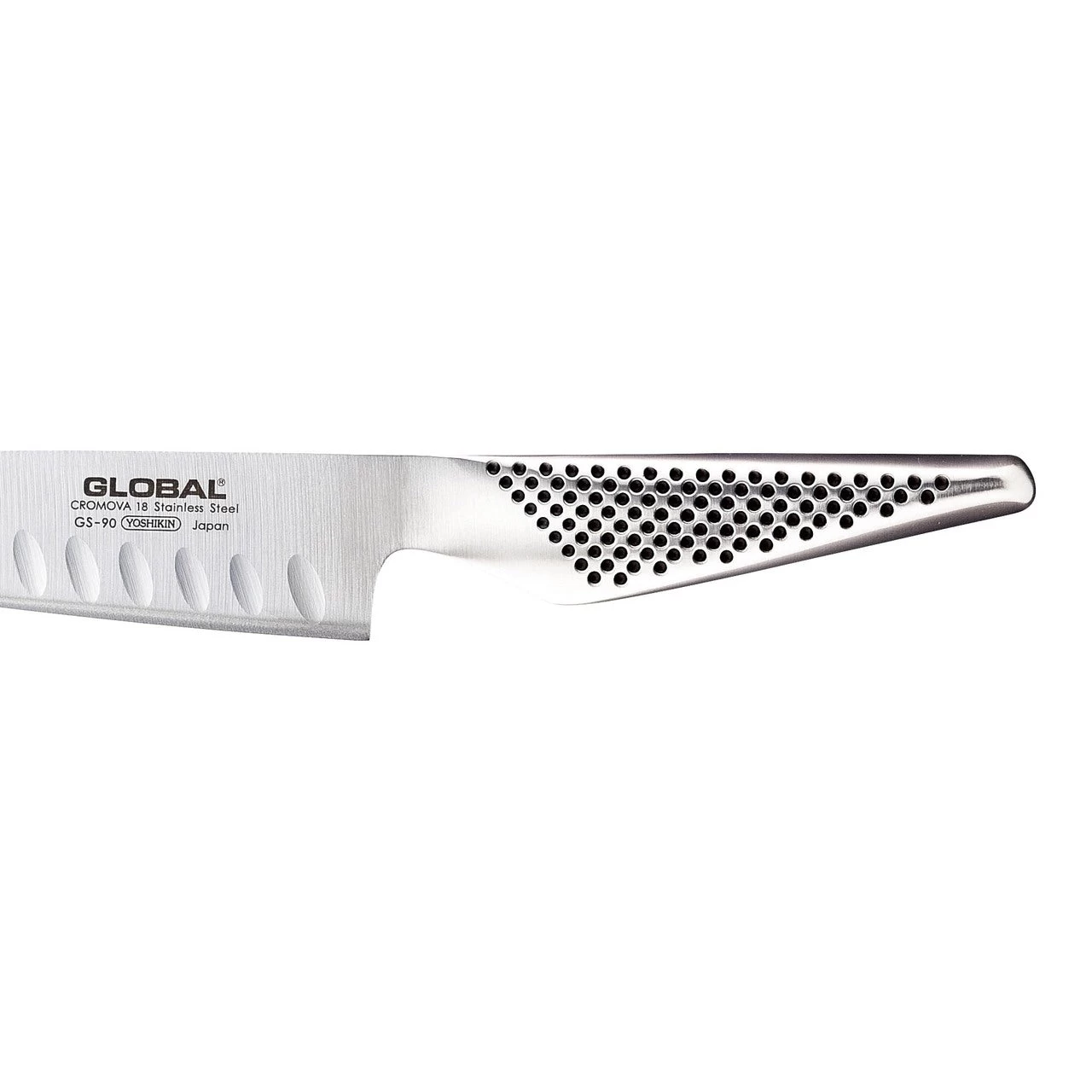 Global Santoku Knife Fluted Blade GS-90 - Image 3