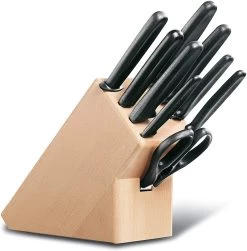 Victorinox Cutlery Block, 9 Pcs Nylon - Black
