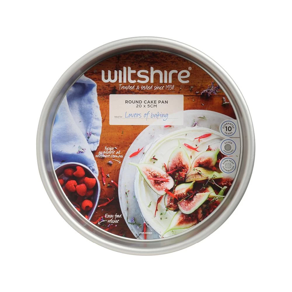 Silver Anodised Round Cake Pan 20x5cm - Image 3