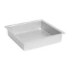 Silver Anodised Square Cake Pan Silver 20x20x5cm