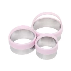 Scone Cutters Set Of 3 - Pastel Pink