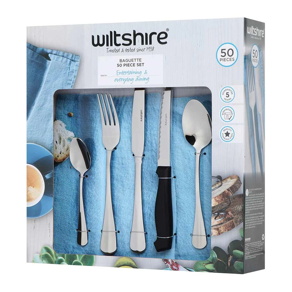 WiltShire Baguette 50 Piece Cutlery Set - Image 3
