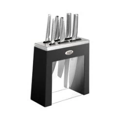 Global Kabuto 7pc Knife Block Set Black