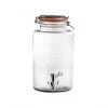 Kilner Round Storage Jar With Dispensing Tap Glass - 8L