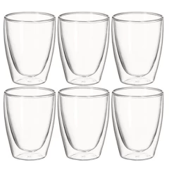 Avanti Cafe Twin Wall Glass 250ml Set