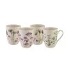 Coupe Mug Set Of 4 Botanical