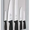 Victorinox Kitchen Set Nylon Black Stainless Steel Knife