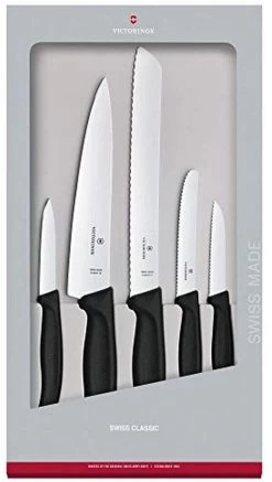 Victorinox Kitchen Set Nylon Black Stainless Steel Knife