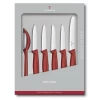 Victorinox Paring Knife Set 6 Piece Nylon Red